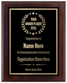 Award Plaques Personalized with Your Text and Title - Engraved Plaque Customized for Employee Appreciation, Recognition, Retirement, Service, Thank You, and more - Custom Awards for Employees, Co-Worker, Friends - Choose Your Size: (6x8 Gold/Black)