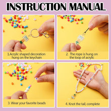 Tondiamo 1321 Pcs DIY Teacher Lanyard Making Kit 6 Sets Personalized Lanyards Making Kit for ID Badges Back to School DIY Name Bead Bag Charm for Back to School Supplies Gifts(Classic)