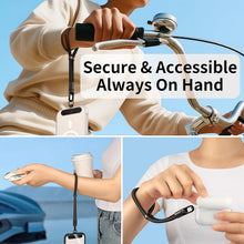 saxsion Lanyard for Phone, Self-Locking Phone Wrist Strap with 0.4mm Ultra-Thin Clip & 360° Hook, Anti-Drop Strap (Purple)