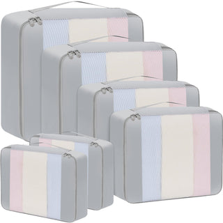 BAGAIL 6 Set/8 Set/10 Set Packing Cubes Various Sizes Packing Organizer for Travel Accessories Luggage Carry On Suitcase