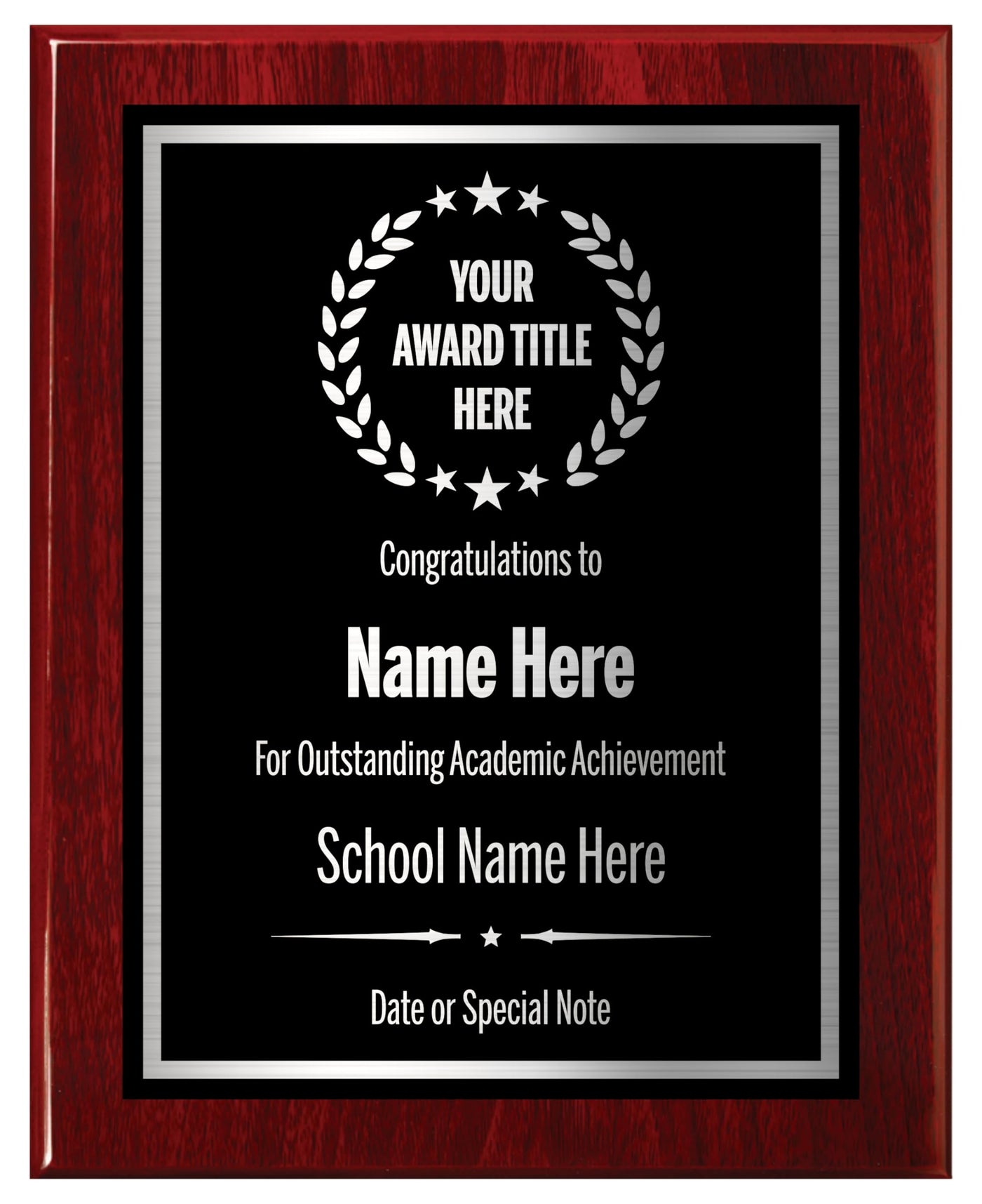 Award Plaques Personalized with Your Text and Title - Engraved Plaque Customized for Employee Appreciation, Recognition, Retirement, Service, Thank You, and more - Custom Awards for Employees, Co-Worker, Friends - Choose Your Size: (6x8 Gold/Black)