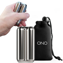 ONO Roller - Handheld Fidget Toy for Adults | Help Relieve Stress, Anxiety, Tension | Promotes Focus, Clarity | Compact, Portable Design (Black, Junior Size - ABS Plastic)