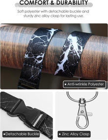 Avorast 5 Pack Cruise Lanyard for Ship Cards with Marble Pattern Cute Cruise Ship Lanyards with Waterproof ID Badge Holders for Keys, Cards Cruise Essentials for All Cruise Ships 2026, Mixed