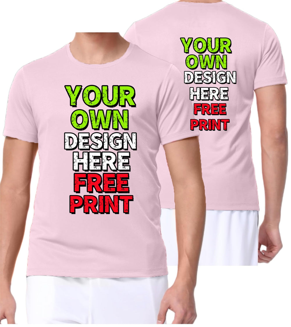 Custom T-Shirts for Men Women Design Your Own Shirt with Text Image Personalized Tee Printed Front/Back