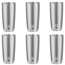 WETOWETO 20oz Tumbler, Stainless Steel Vacuum Insulated Coffee Travel Mug, Double Wall Powder Coated Insulated Coffee Mug Travel Mug with Lid Thermal Cup for Outdoor (Navy Blue, 1 Pack)