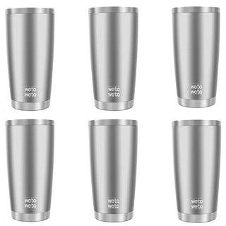 WETOWETO 20oz Tumbler, Stainless Steel Vacuum Insulated Coffee Travel Mug, Double Wall Powder Coated Insulated Coffee Mug Travel Mug with Lid Thermal Cup for Outdoor (Navy Blue, 1 Pack)