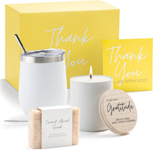 Boxzie Thank You Gifts for Women, Appreciation Gift Box Set, Gratitude Candle Basket - Thoughtful Boxes for Employee, Boss, Coworker, Hostess, Secretary, Teacher, Female Friend