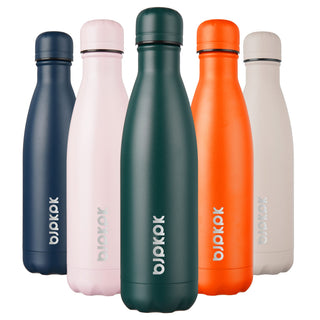 BJPKPK 17oz Insulated Water Bottles Stainless Steel Sports Water Bottles Keep Cold and Hot for Travel Dishwasher Safe,Olive Green