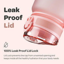 Hydracy Water Bottle with Time Marker -Large BPA Free Water Bottle & No Sweat Sleeve -Leak Proof Gym Bottle with Times to Drink - Ideal for Fitness Sports & Outdoors