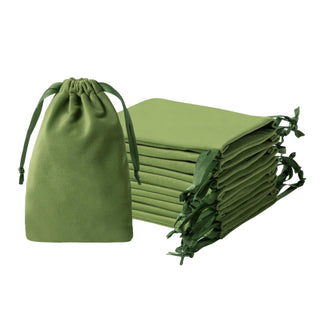 QIANF 12pcs Navy Velvet Drawstring Bags 3x4 inches Small Velvet Cloth Gift Bags Jewelry Pouches for Storage Wedding Party Favor Christmas