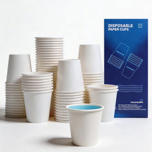 MOUMOULIFE 12 oz Disposable Paper Coffee Cups, 100 Count – Leak-Resistant White Cups for Hot & Cold Drinks, Ideal for Office, Party, Travel, To Go & Daily Use