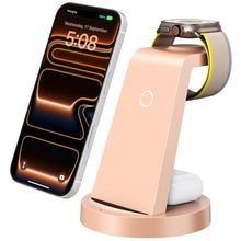 Anlmz 3 in 1 Charging Station for iPhone, Wireless Charger for iPhone 17 16e 16 15 14 13 12 11 X Pro Max & Apple Watch - Wireless Charging Station for AirPods 4 3 Pro