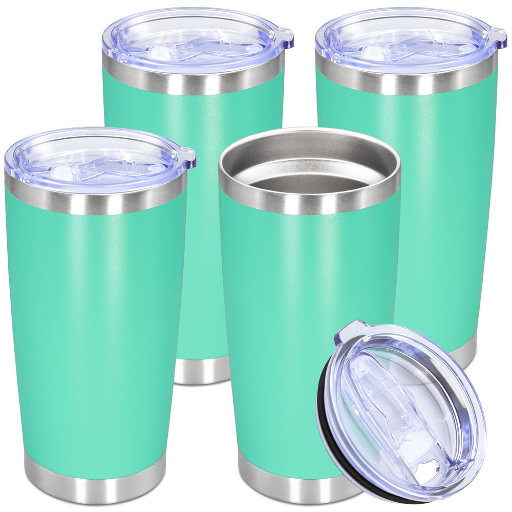 20oz Tumbler Stainless Steel Tumbler Cup with Lid Vacuum Insulated Double Wall Travel Mug, Durable Powder Coated Travel Coffee Tumbler Mug for Hot & Cold Drinks, Purple,1 Pack