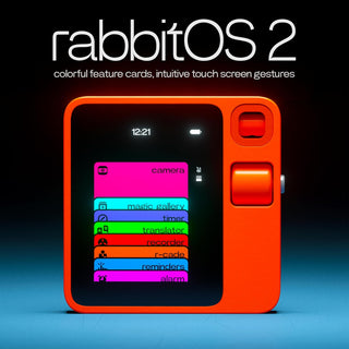 Rabbit r1 AI Voice-Activated Gadget with New and Improved AI Note Taker — No Subscription Fees — Vibe Coding and OpenClaw on Device, Voice Recorder, Unlimited Transcriptions and Meeting Summaries