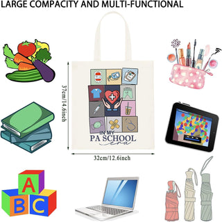 WCGXKO Medical Training Gift In My PASchool Era Tote Bag for Physician Assistant Student