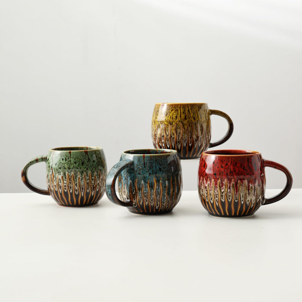 Large Ceramic Coffee Mug - 20oz Big Tea Cup, Red | Large Tea Mug, Microwave Safe, Dishwasher Safe