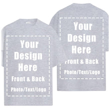 Custom T Shirts Front Back for Men Women Personalized T-Shirt Add Your Own Design with Image Text Logo Tee Tops