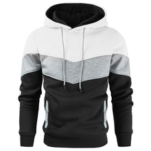 Gesean Men's Novelty Color Block Pullover Fleece Hoodie Long Sleeve Casual Sweatshirt with Pocket