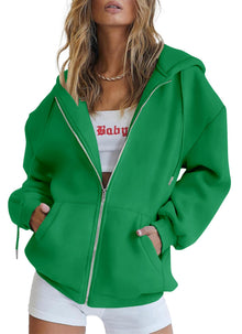 PRETTYGARDEN Women's 2026 Spring Zip Up Y2K Hoodies Casual Long Sleeve Sweatshirts Fall Winter Track Jackets with Pockets