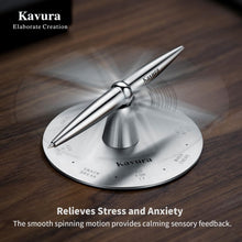 Spin Decision Pen – CNC-Machined 316L Stainless Steel Fidget Pen with Magnetic Stand | Smooth Writing Gel Ink | Stress Relief & Decision Maker |Office Desk Gift for Professionals