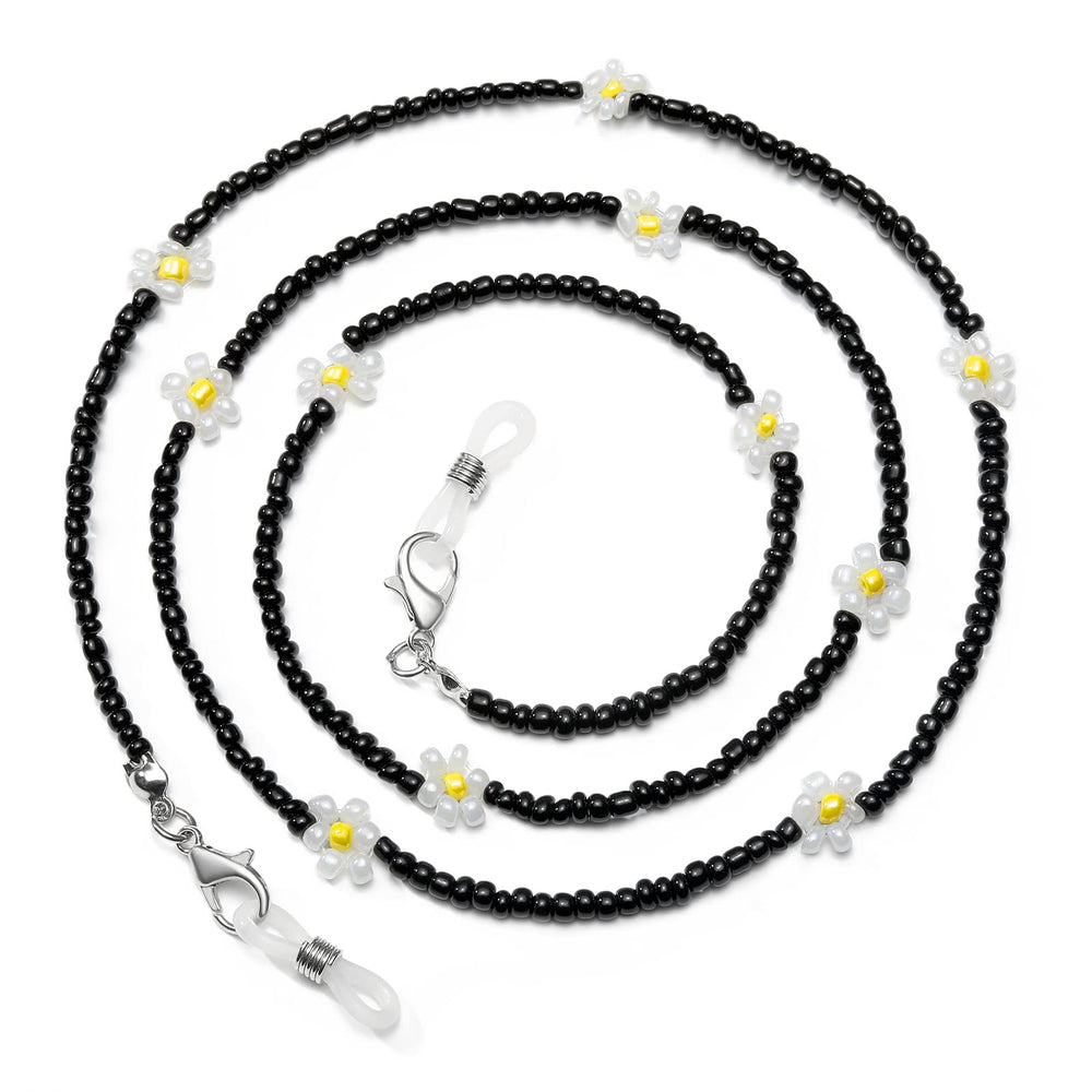 humlbird Mask Lanyard Eyeglasses Chain Healing Crystal Beaded Sunglasses Chains with Pearl for Women