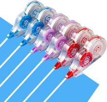 39.37 ft Correction Tape, 6PCS, Fast, Clean, Noiseless and Easy-to-Use Correction Tape Bulk Office School Supplies, Blue, Red, Purple