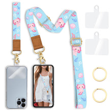 Yonlevres Flower Phone Lanyard Crossbody Strap, Floral Cell Phone Lanyards for around the Neck Wristlet Wrist Strap Adjustable for Keys Case Accessories Travel Essentials