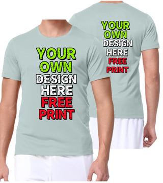 Custom T-Shirts for Men Women Design Your Own Shirt with Text Image Personalized Tee Printed Front/Back