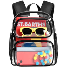 MAY TREE Clear Backpack Stadium Approved for Women and Men, Clear Bag for Stadium Events, Transparent bag for Concert Sporting Festival, Black