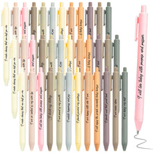 Funrous 48 Pcs Positive Affirmation Pens Bulk Retractable Motivational Ballpoint Pens Inspirational Gift for Staff Teacher Coworker Student Employee Appreciation School Office Home(Color 1)