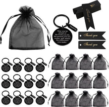 36 Pcs Employee Appreciation Gifts Bulk Thank You Keychains for Coworkers Teams Volunteers Appreciation Keychain Organza Bags