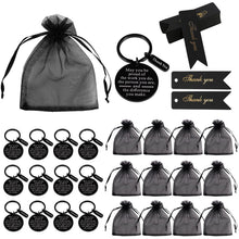 36 Pcs Employee Appreciation Gifts Bulk Thank You Keychains for Coworkers Teams Volunteers Appreciation Keychain Organza Bags