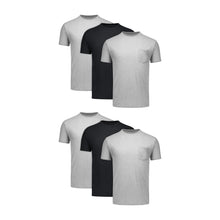 Hanes Men's Pocket T-Shirt Pack, 6-Pack, Cool & Breathable Cotton Tees, Stay-Tucked Undershirts for Men