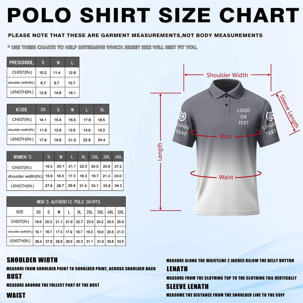 Custom Polo Shirts for Men Women Design Your Own Text Logo Image Personalized Printed Golf Work Shirts Business Casual