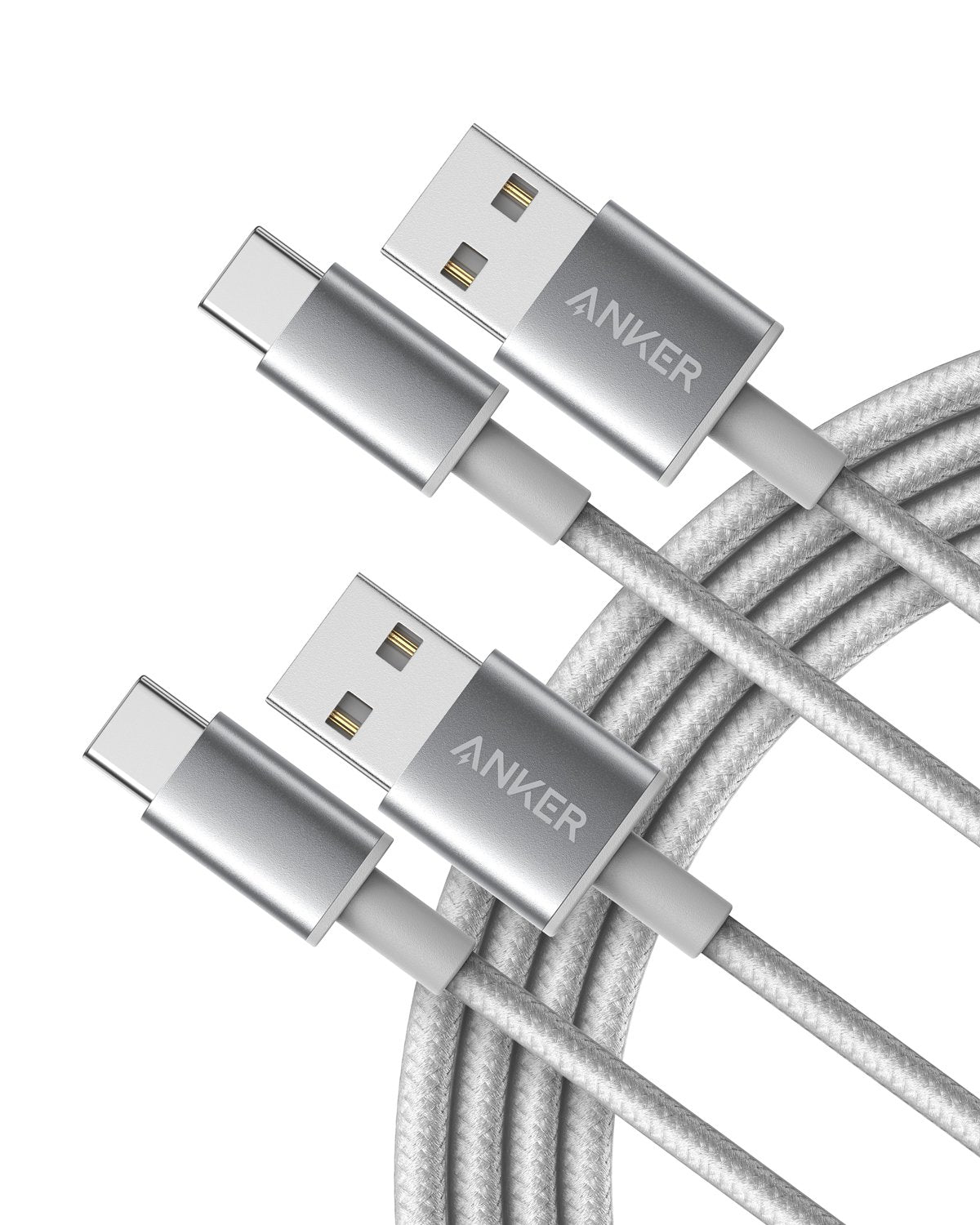Anker Cable [2 Pack 6ft], USB A to USB C Cable for iPhone 17 Series,Samsung Galaxy S10 S10+, LG V30, Beats Fit Pro and More (Black).