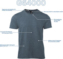 Gildan Adult Softstyle Cotton T-Shirt, Style G64000, Multipack