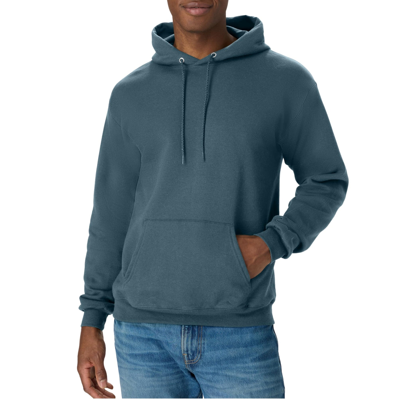 Hanes Men's EcoSmart Hoodie, Midweight Fleece, Pullover Hooded Sweatshirt