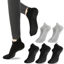 loudashuaiqi Grip Pilates Socks Non Slip Athletic Yoga Socks with Grips for Women Grippy socks for Hospital Workout Barre