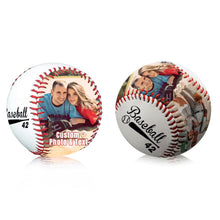 Personalized Baseball with Photo, Custom Text Leather Baseball, Customizable Commemorative Display Ball, Father's Day Valentine's Day or Retirement Gift, for Coach Players