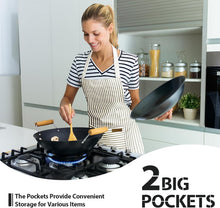 VALOME 2 Pack Kitchen Aprons, Apron for Cooking with 2 Pockets, Unisex Adjustable Neck Strap Chef Aprons for Men Women