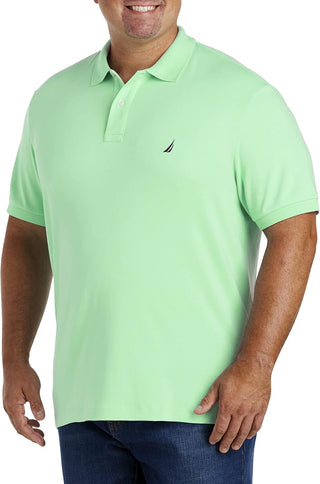 Nautica Men's Classic Fit Short Sleeve Dual Tipped Collar Polo Shirt