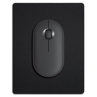 Small Mouse Pad 3 Pack, Mini Mouse Pads for Wireless Mouse and Laptop Computer, Portable Mousepad with Non-Slip Rubber Base & Waterproof Surface - Black -5.5 x 7 in