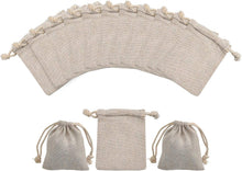 calary 5x6.9 Inch Double Canvas Drawstring Bag Cotton Pouch Gift Sachet Bags Muslin Bag Reusable Tea Bag (25pcs)