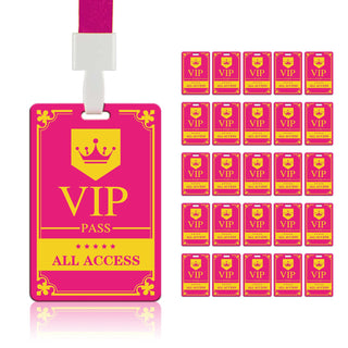 Event Staff Lanyards 25pcs - Reusable & Flexible PVC ID Badges for Office, School, Events,Durable Anti-Bend Plastic Cards for Exhibition Guests by OSTENBIG (Green)