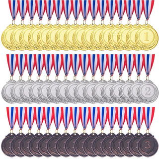 Gold Silver Bronze Award Medals-Winner Medals Gold Silver Bronze Prizes for Competitions, Party, 2 Inches