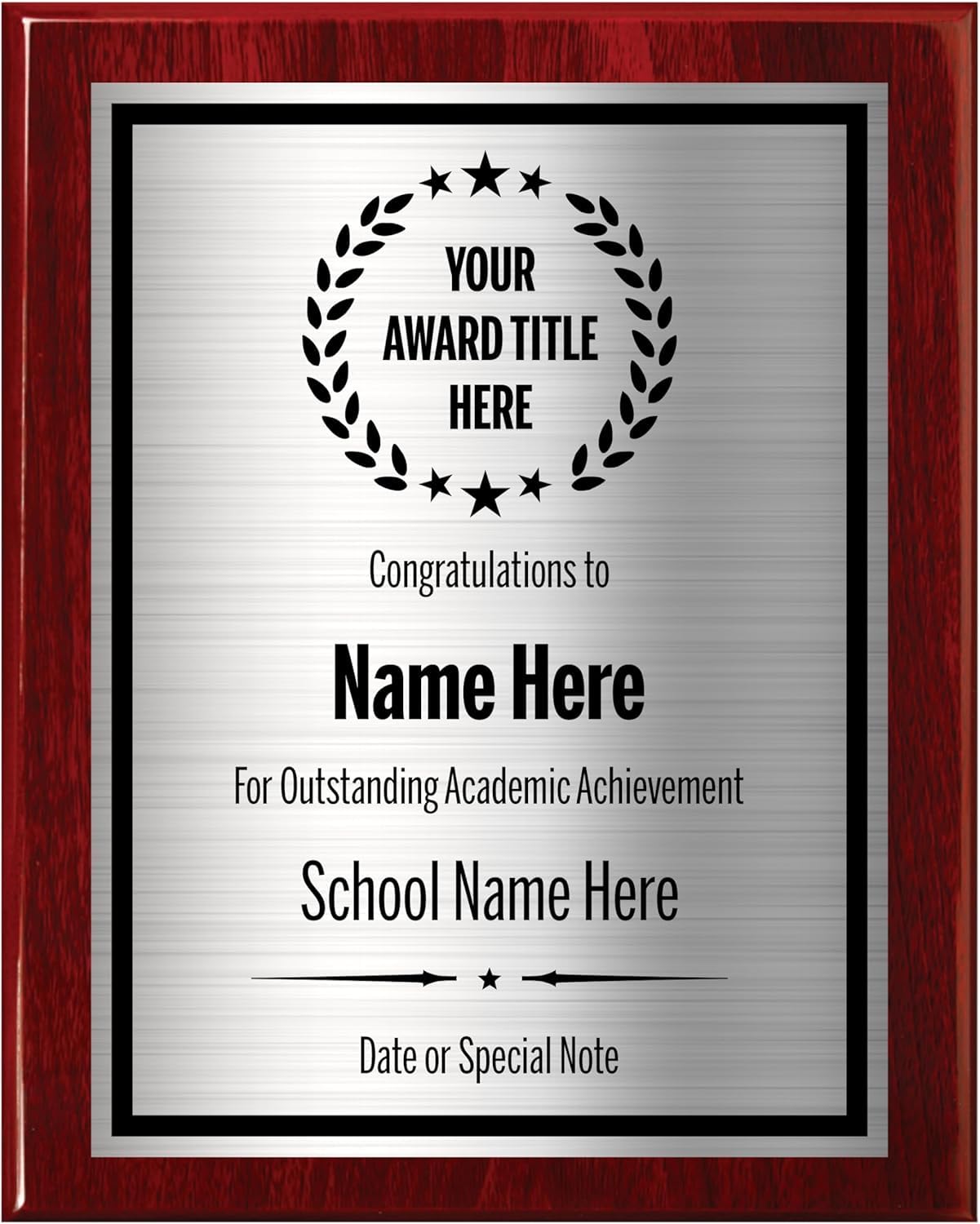Award Plaques Personalized with Your Text and Title - Engraved Plaque Customized for Employee Appreciation, Recognition, Retirement, Service, Thank You, and more - Custom Awards for Employees, Co-Worker, Friends - Choose Your Size: (6x8 Gold/Black)