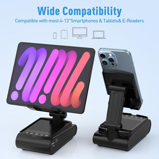 GLOPUS Fathers Day Dad Gifts for Men, Cell Phone Stand with Wireless Bluetooth Speaker, Father's Day Mens Gifts from Daughter/Wife, Birthday Gifts for Him Husband Boyfriend, Cool Gadgets for Men