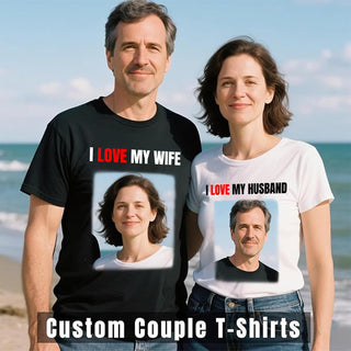 Custom T Shirts Front Back for Men Women Personalized T-Shirt Add Your Own Design with Image Text Logo Tee Tops