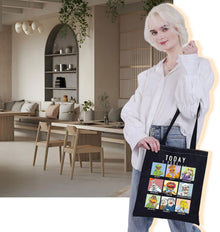 VAMSII Movie Inspired Tote Bag M Show Merch Fans Gift Movie Shoulder Bag (TODAY I FEEL tote)