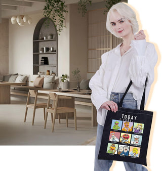 VAMSII Movie Inspired Tote Bag M Show Merch Fans Gift Movie Shoulder Bag (TODAY I FEEL tote)